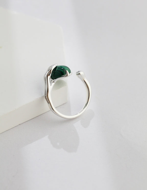 Green Agate Ring