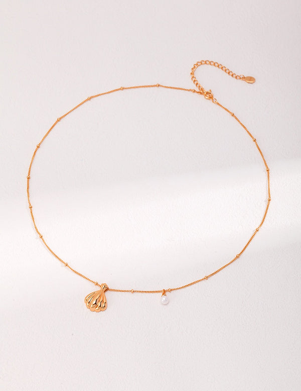 Shell and Pearl Pendant