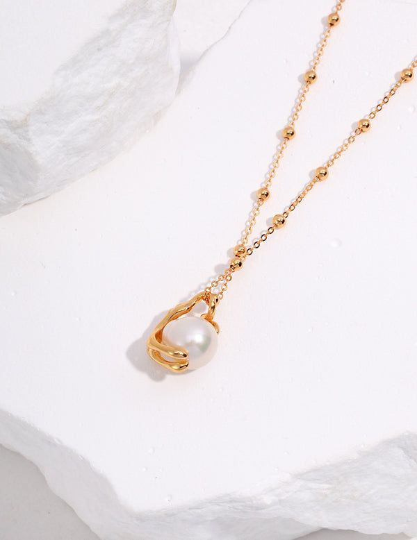Baroque Pearl Pendant Necklace