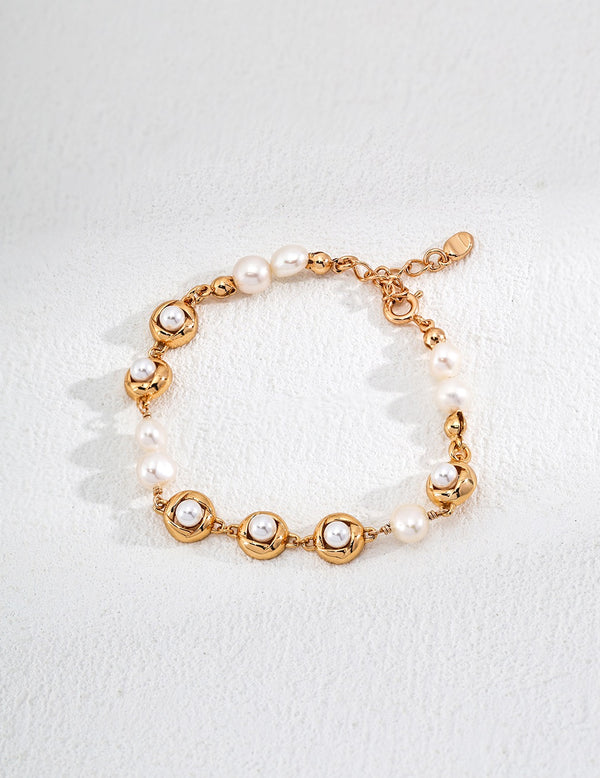 Crafted Pearl Strand Bracelet