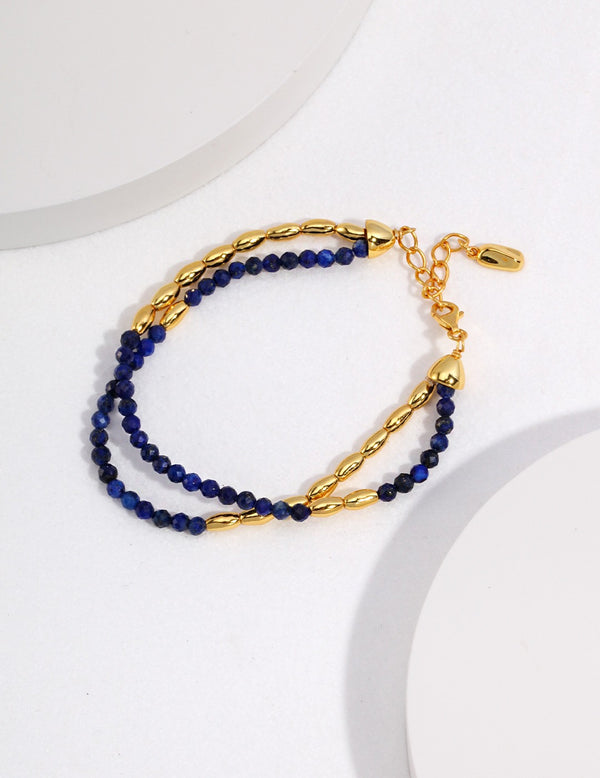 Blue Lapis Layered Bracelet