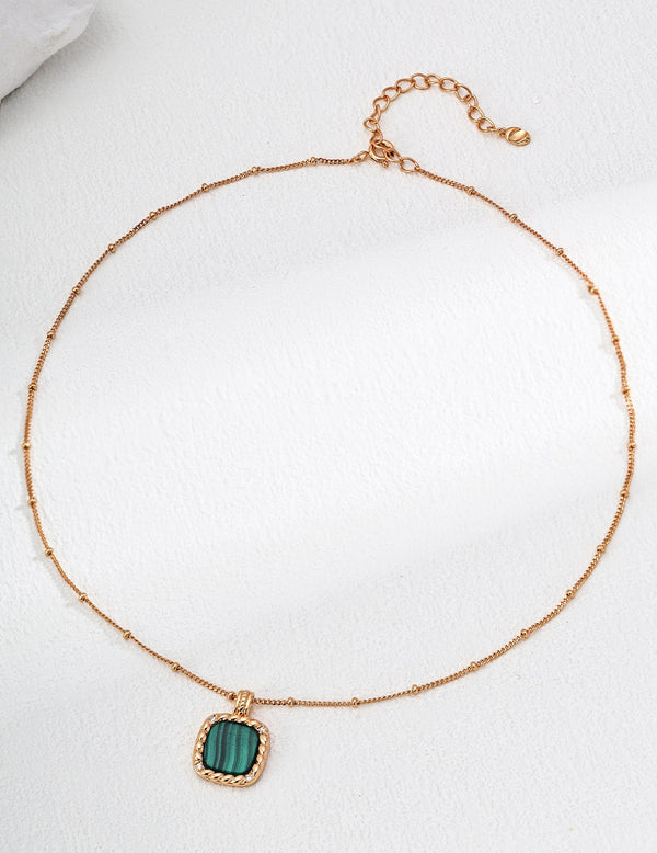 Malachite Pendant Necklace